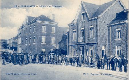 LIBRAMONT départ des chasseurs